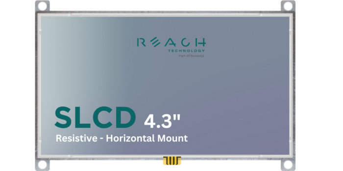 4.3″ SLCD43 Resistive, Horizontal Mount