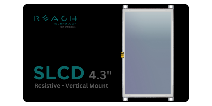 4.3″ SLCD43 Resistive, Vertical Mount